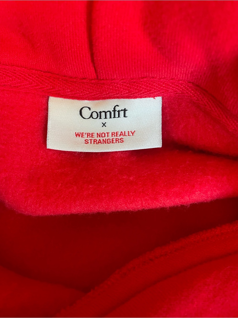 Red Graphic Hoodie with Positive Message  IF YOU KNOW YOU KNOW THE QUALITY - Picture 3 of 6